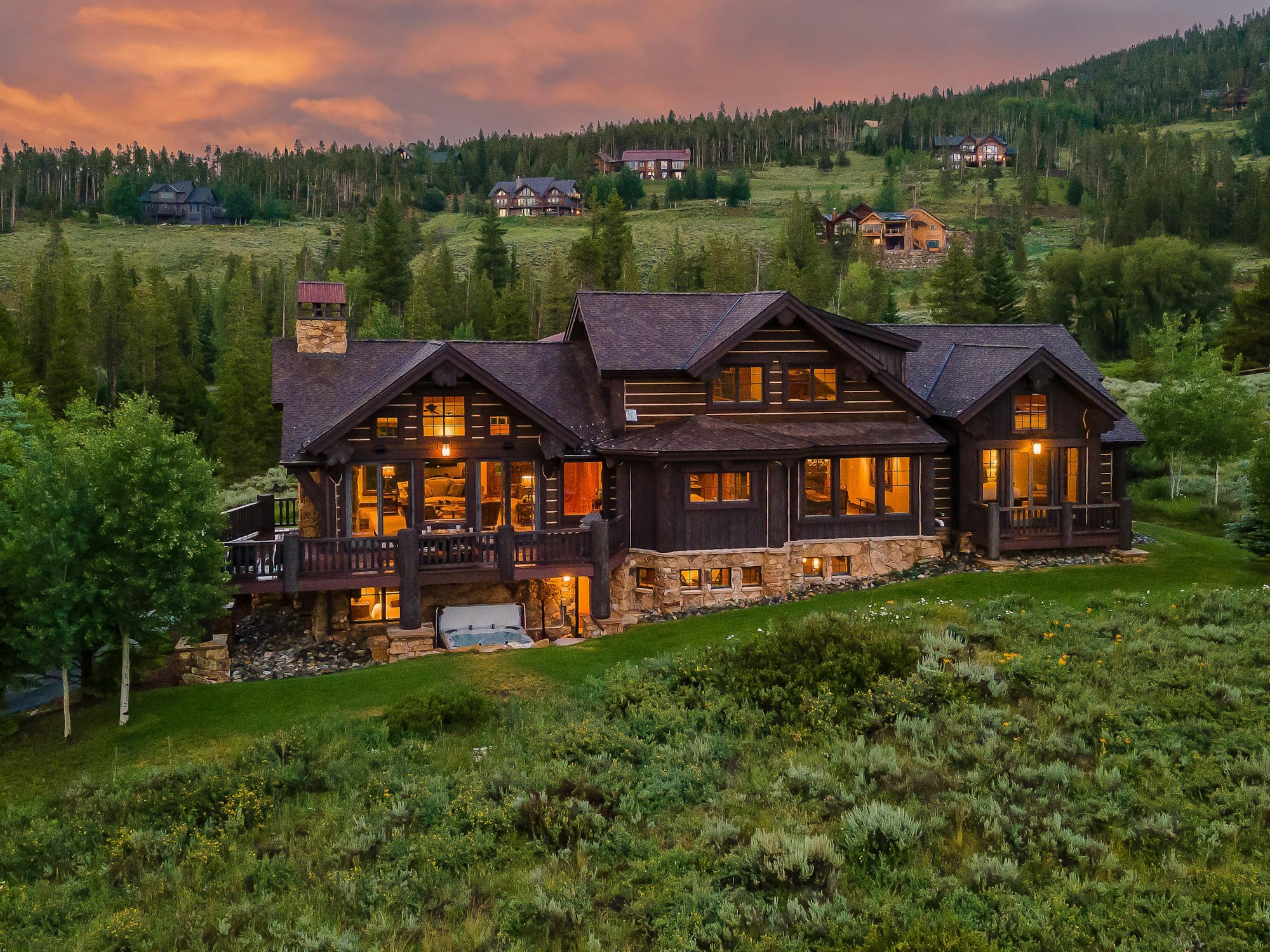 Exterior summer view